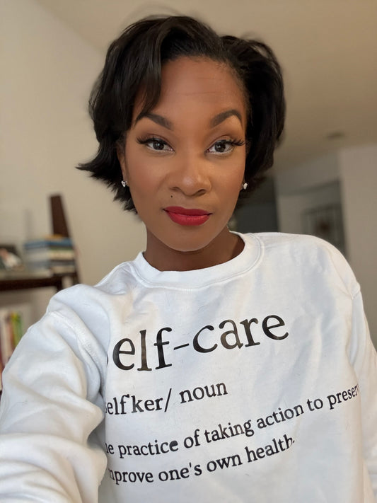 Self Care Definition Crew Neck Sweatshirt